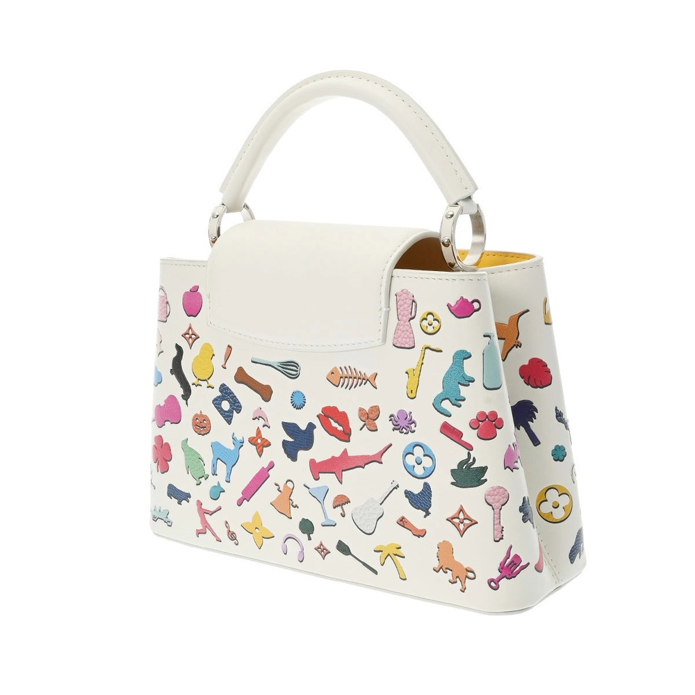 Louis Vuitton Worldwide White Vikmuniz of Edition Collection Capucines Limited